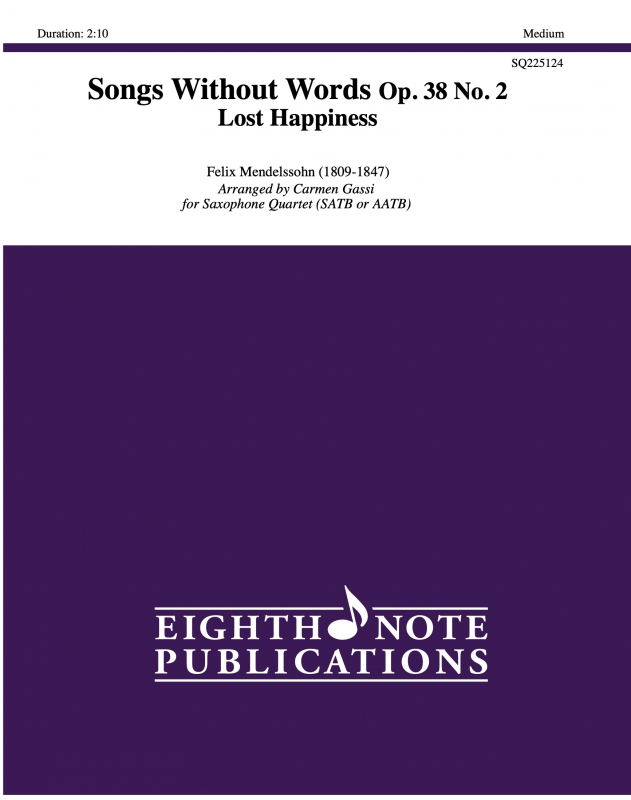 Songs Without Words Op. 38 No. 2
